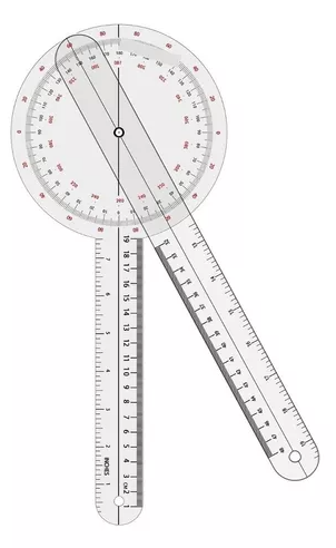 GONIÓMETRO DE PLÁSTICO REGLA ARTICULAR 30CM C*109