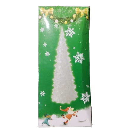 ADORNO NAVIDEÑO ACRILICO ARBOL CON LUZ 12.5CM